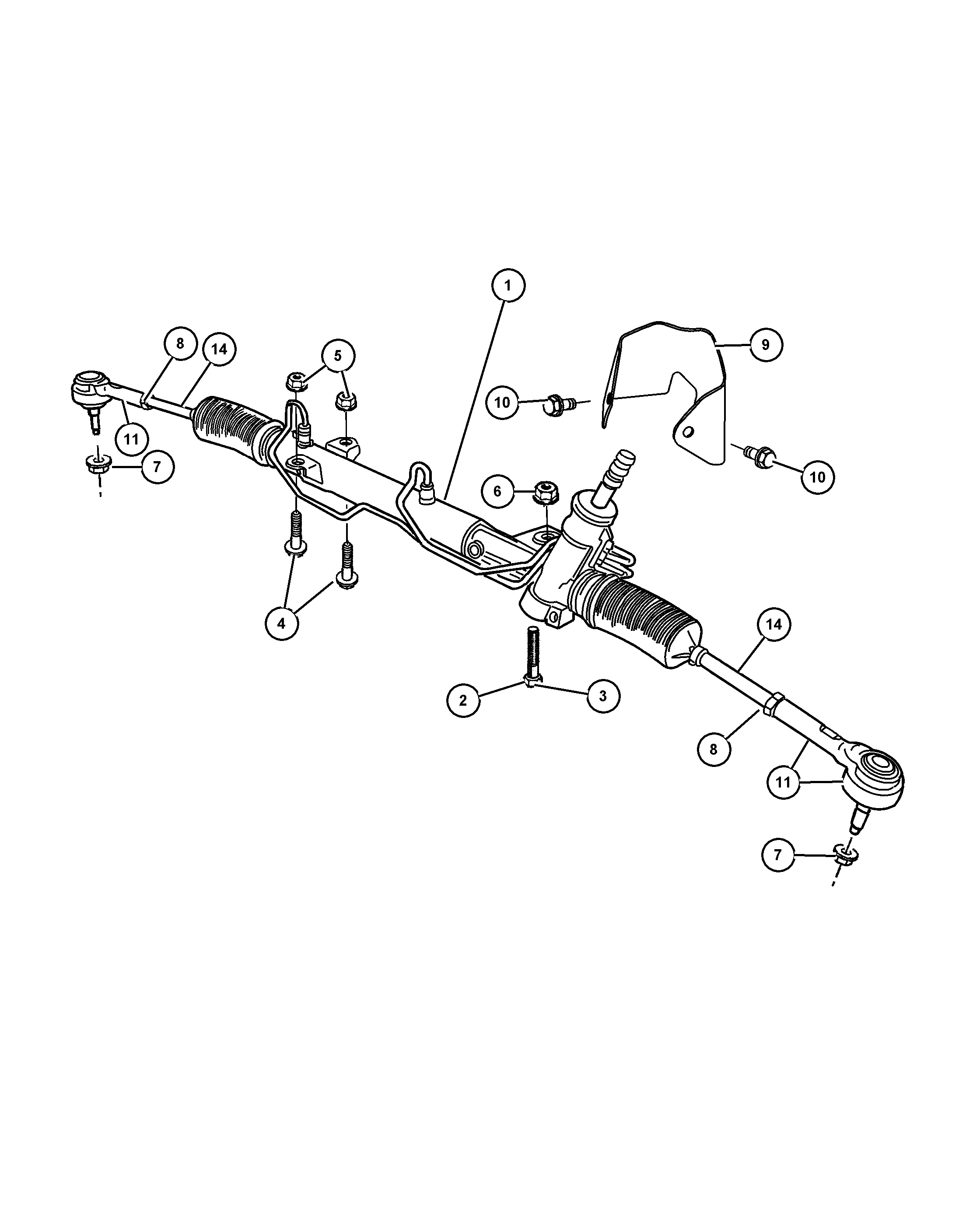 Alfarome/Fiat/Lanci 6801 9643AA - TIE ROD PACKAGE INNER TIE ROD END unicars.by