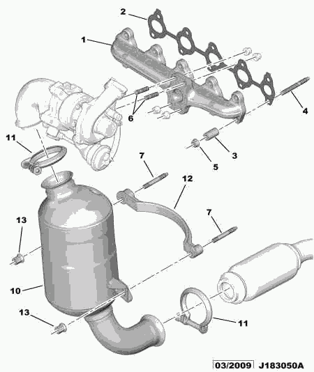 PEUGEOT (DF-PSA) 1738 05 - Катализатор unicars.by