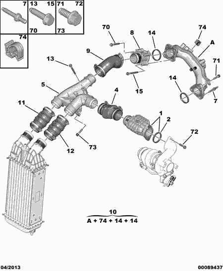 DS 98 012 805 80 - Трубка, нагнетание воздуха unicars.by