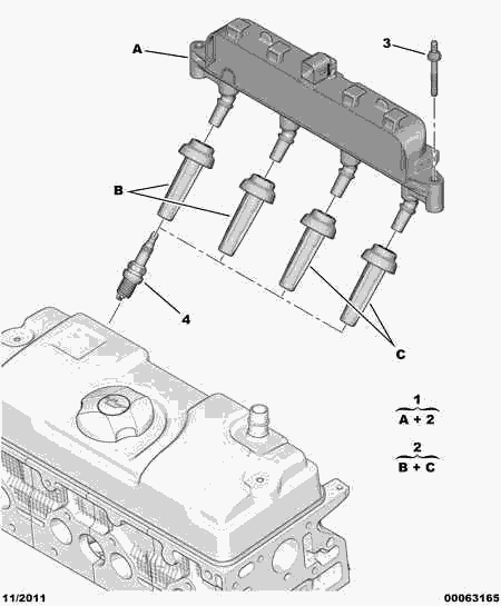 CITROËN 5960 F0 - Свеча зажигания unicars.by