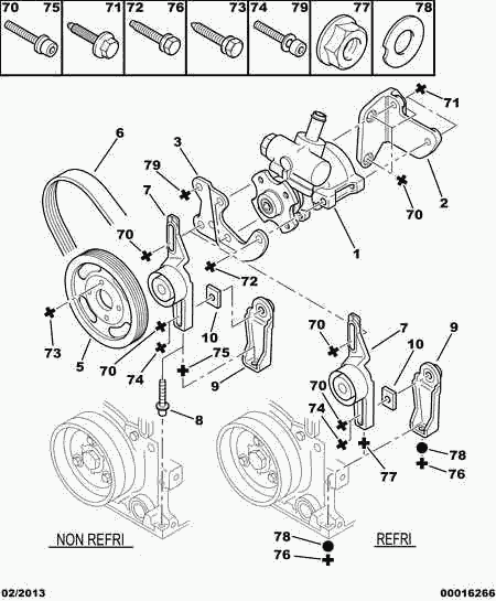 CITROËN 4007.Z2 - Гидравлический насос, рулевое управление, ГУР unicars.by