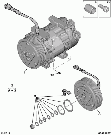 PEUGEOT 6453.CL - Компрессор кондиционера unicars.by