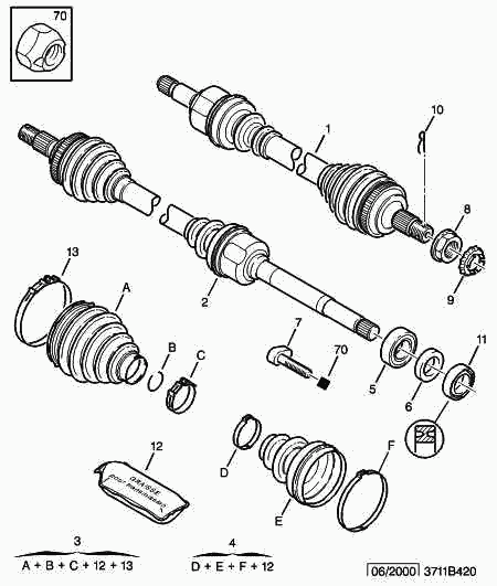 CITROËN 3273 9Z - Приводной вал unicars.by