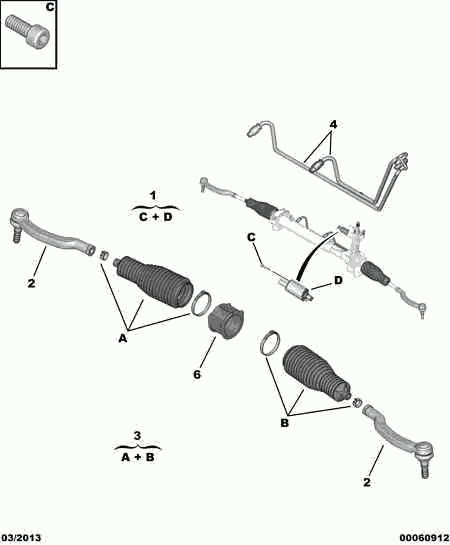 PEUGEOT 16 109 764 80 - Наконечник рулевой тяги, шарнир unicars.by