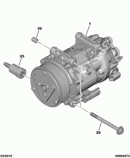 CITROËN/PEUGEOT 6453 RV - Компрессор кондиционера unicars.by