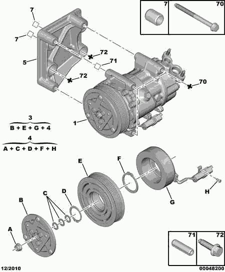 Suzuki 6453 XJ - Компрессор кондиционера unicars.by