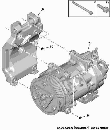 CITROËN 6453.WN - Компрессор кондиционера unicars.by