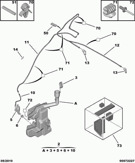 CITROËN/PEUGEOT 6434 97 - Водяной насос, система очистки окон unicars.by