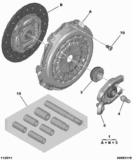 PEUGEOT 16 078 704 80 - Комплект сцепления unicars.by