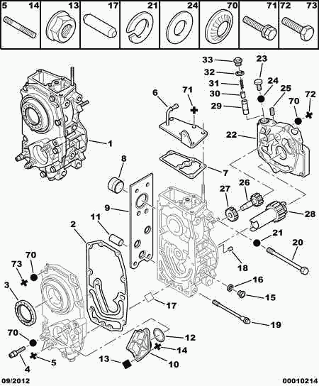 PEUGEOT (DF-PSA) 1251 16 - Гайка, выпускной коллектор unicars.by