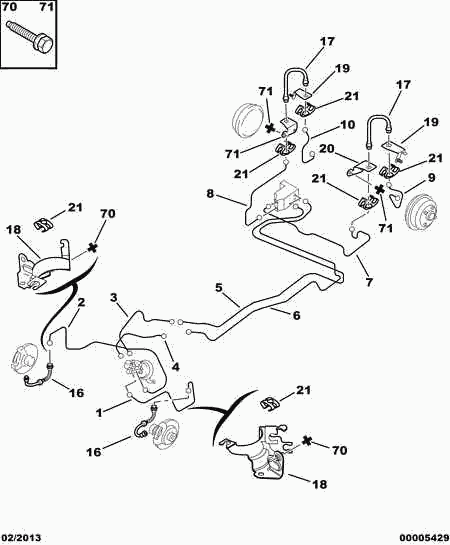 PEUGEOT 4806 86 - Тормозной шланг unicars.by