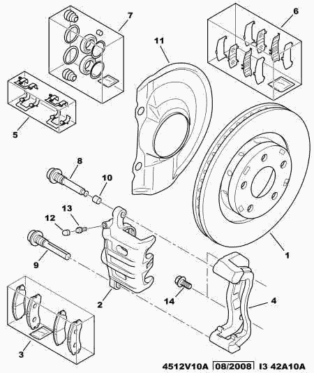 PEUGEOT (DF-PSA) 4253 88 - Тормозные колодки, дисковые, комплект unicars.by