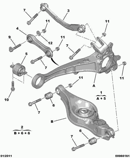 PEUGEOT 5131 G0 - REAR SUSPENSION FLEXIBLE JOINT unicars.by