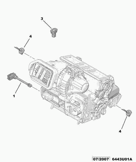 CITROËN/PEUGEOT 6445.YY - Датчик, внутренняя температура unicars.by