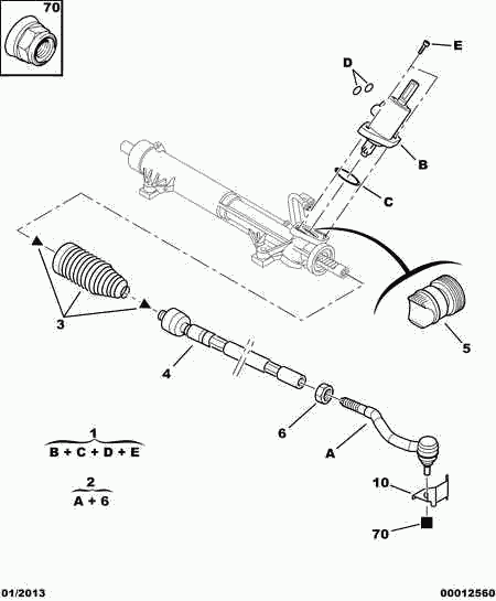 CITROËN 4066 74 - Комплект пыльника, рулевое управление unicars.by