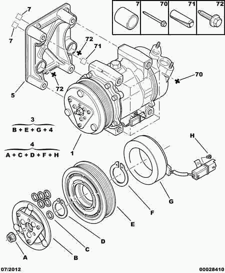 FIAT 6453.QH - Компрессор кондиционера unicars.by