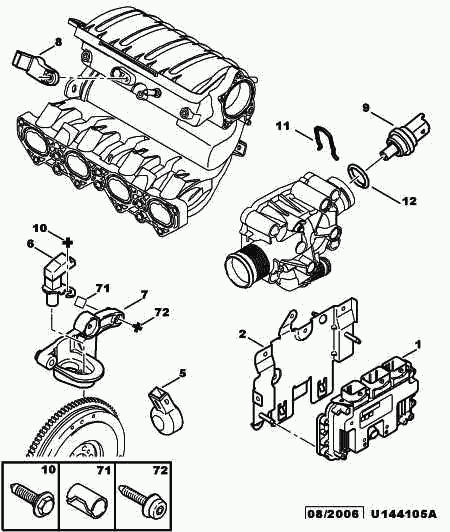 PEUGEOT 1920.7P - Датчик импульсов, коленвал unicars.by