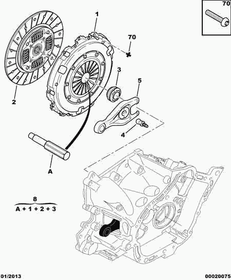 CITROËN (DF-PSA) 2041.94 - Выжимной подшипник сцепления unicars.by