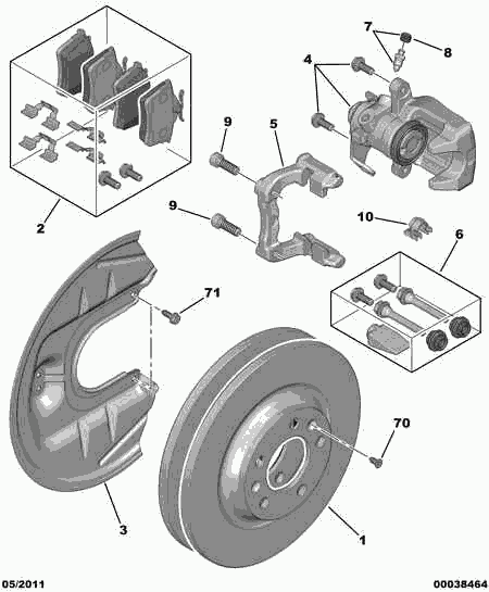 CITROËN 4401 J4 - Тормозной суппорт unicars.by