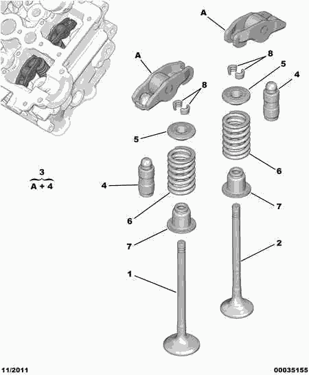 CITROËN/PEUGEOT 0942 53 - Толкатель, гидрокомпенсатор unicars.by