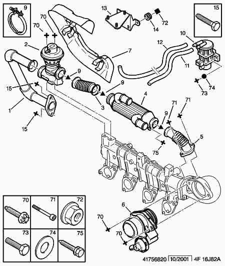 PEUGEOT 1628 WV - Клапан возврата ОГ unicars.by