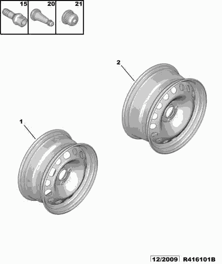 Valeo 5405 72 - WHEEL MOUNTING SCREW unicars.by