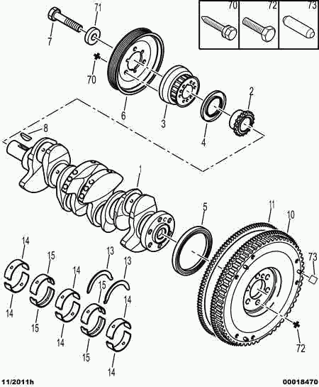 CITROËN/PEUGEOT 0515 N0 - Шкив коленчатого вала unicars.by