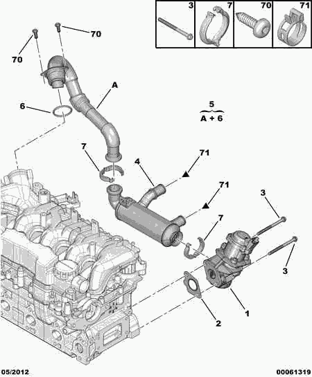 Alfa Romeo 1618.NR - Прокладка, клапан возврата ОГ unicars.by