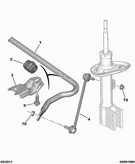 TOYOTA 5087 57 - Тяга / стойка, стабилизатор unicars.by