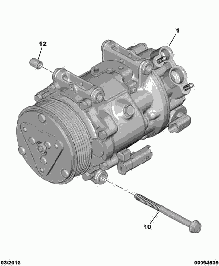 PEUGEOT (DF-PSA) 6453 QL - Компрессор кондиционера unicars.by