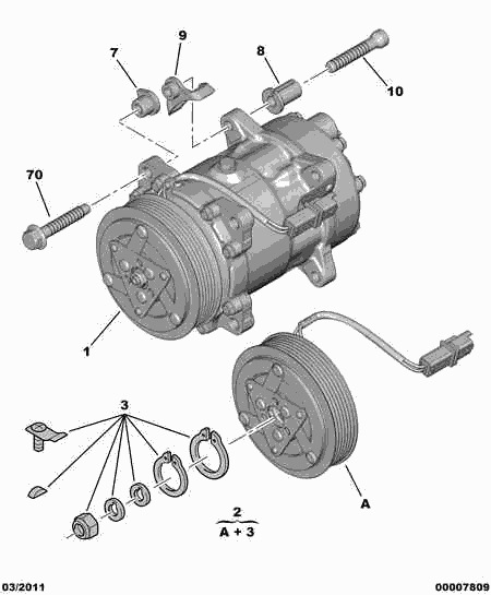 PEUGEOT (DF-PSA) 6453 TE - Компрессор кондиционера unicars.by