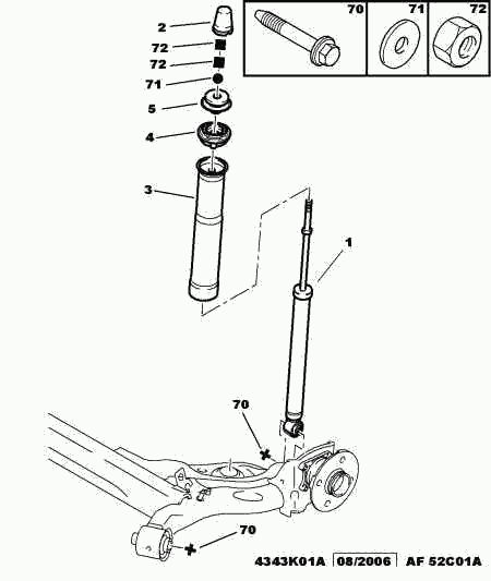 PEUGEOT 5210 35 - Опора стойки амортизатора, подушка unicars.by