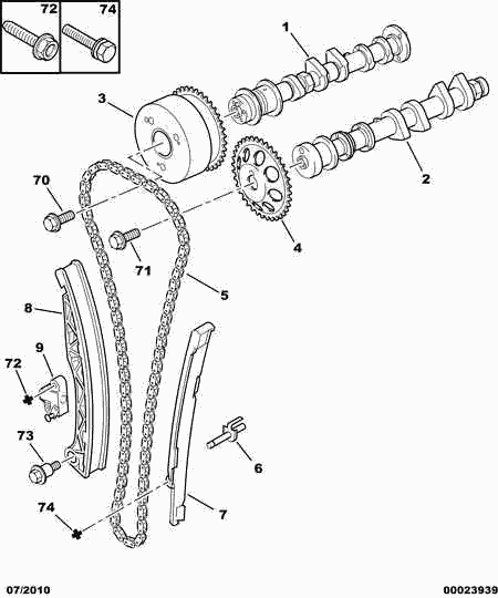 TOYOTA 0849.28 - Комплект цепи привода распредвала unicars.by