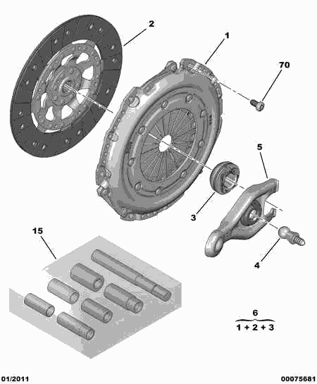 VW 2052 F3 - Комплект сцепления unicars.by