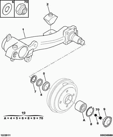 Opel 3748 39 - Комплект подшипника ступицы колеса unicars.by