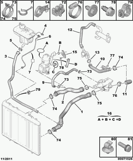 Opel 1319 J1 - Зажимный хомут unicars.by