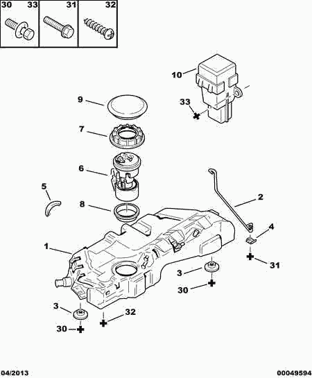 CITROËN/PEUGEOT 96 107 921 - Топливный насос unicars.by