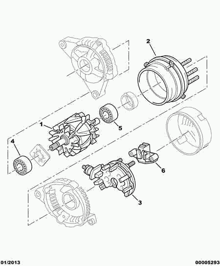 PEUGEOT (DF-PSA) 5725 G6 - Подшипник unicars.by