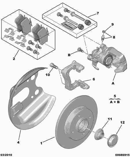 Seat 4254 C1 - Тормозные колодки, дисковые, комплект unicars.by