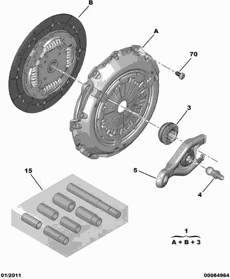 CITROËN 2052.Z0 - Комплект сцепления unicars.by