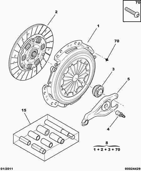 PEUGEOT (DF-PSA) 2055.GP - Диск сцепления, фрикцион unicars.by