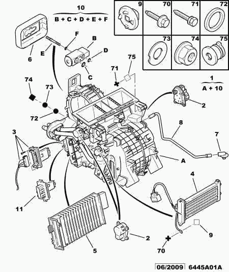 CITROËN/PEUGEOT 6441 L2 - Сопротивление, реле, вентилятор салона unicars.by