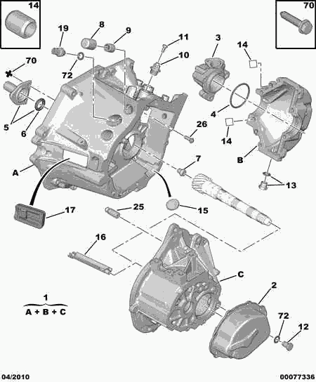 CITROËN/PEUGEOT 2105.35 - Направляющая гильза, система сцепления unicars.by