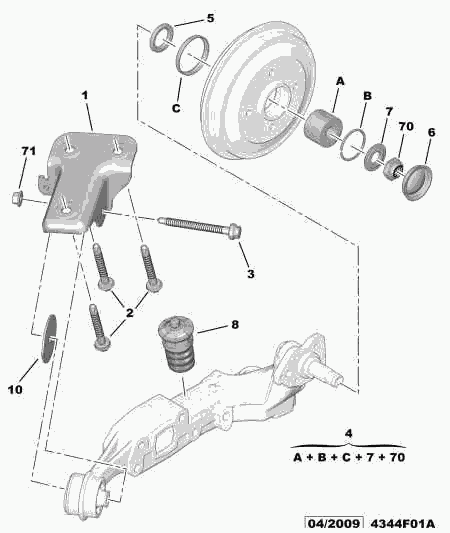 CITROËN/PEUGEOT 3748-77 - Комплект подшипника ступицы колеса unicars.by