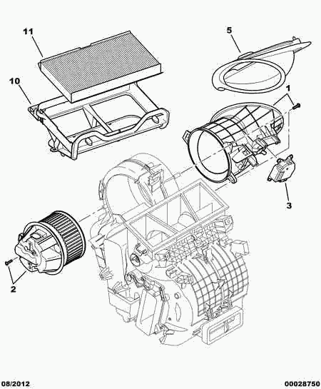 PEUGEOT (DF-PSA) 6447 NV - Фильтр воздуха в салоне unicars.by