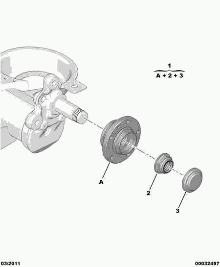 CITROËN/PEUGEOT 3350 71 - Комплект подшипника ступицы колеса unicars.by