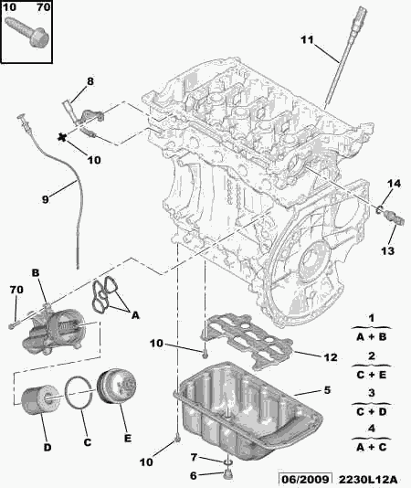 PEUGEOT (DF-PSA) 1109 AH - Масляный фильтр unicars.by