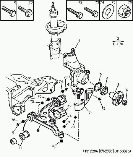 CITROËN (DF-PSA) 3640 54 - Шаровая опора, несущий / направляющий шарнир unicars.by