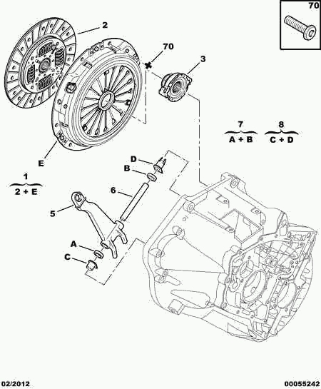 PEUGEOT 2041.69 - Выжимной подшипник сцепления unicars.by