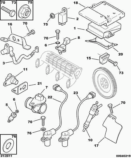 Opel 1192 W5 - Датчик потока, массы воздуха unicars.by